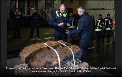 Deutschland entschärft zwei Blindgänger aus dem Zweiten Weltkrieg - ảnh 1