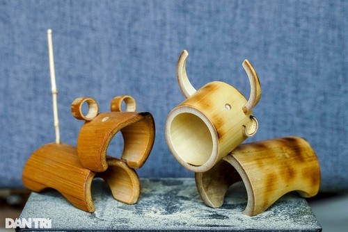 Einzigartige Bambusbüffel des Maritimingenieurs Nguyen Manh Cuong - ảnh 1