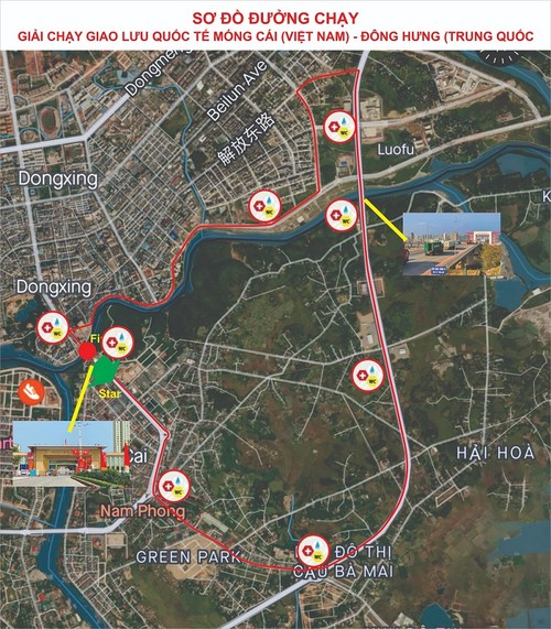 Fast 1000 Menschen beteiligen sich am Mong Cai-Dongxing-Laufwettbewerb  - ảnh 1