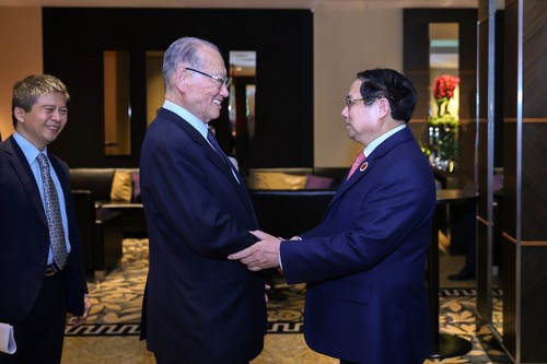 Premierminister Pham Minh Chinh trifft die Vorsitzenden von FEC und JICA - ảnh 1