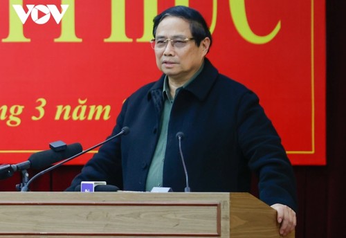 Premierminister Pham Minh Chinh tagt mit Parteileitung der Provinz Vinh Phuc - ảnh 1