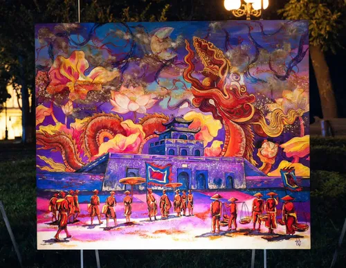 Vietnams Lackgemälde in Italien vorgestellt - ảnh 1