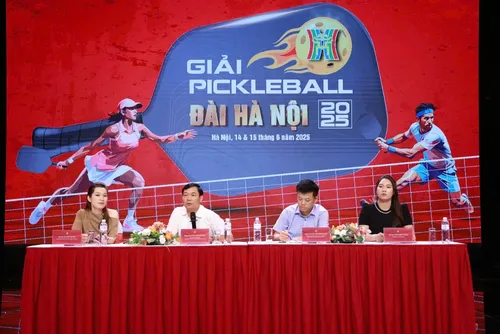 600 Spieler nehmen am Pickleball-Turnier des Hanoi-Rundfunks 2025 teil - ảnh 1