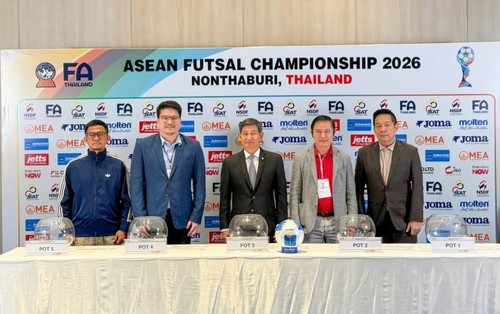 Futsal-Südostasienmeisterschaft 2026: Vietnams Futsal-Mannschaft steht in derselben Gruppe mit Thailand - ảnh 1