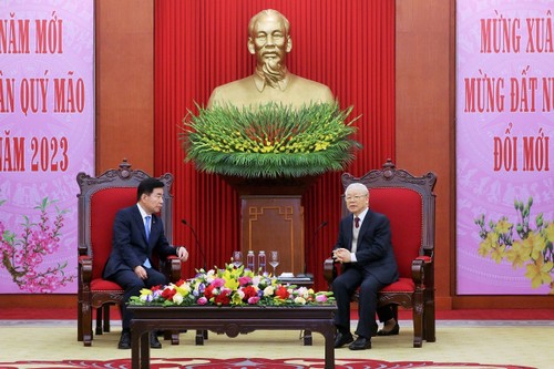 Party leader receives RoK National Assembly Speaker - ảnh 1