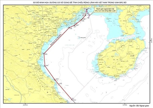 Vietnam announces baseline for determining width of territorial waters in Gulf of Tonkin - ảnh 1