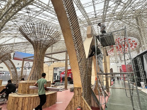 Preparations gear up for national exhibition celebrating National Day - ảnh 1