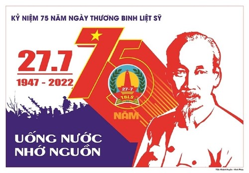 การประกวดภาพโฆษณาในโอกาสรำลึกครบรอบ 75 ปีวันทหารทุพพลภาพและพลีชีพเพื่อชาติ  - ảnh 1