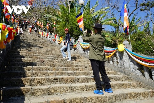 เขตโบราณสถานทางประวัติศาสตร์และทัศนียภาพปูชนียสถานเอียนตื๋อในยามวสันต์ - ảnh 11