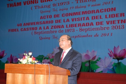 40. Jahrestag des Besuches von Fidel Castro in Quang Tri - ảnh 1