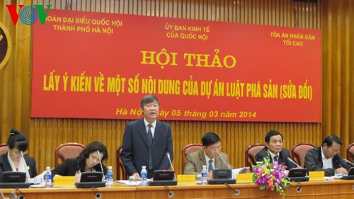 Vorschläge zum Entwurf des verbesserten Insolvenzgesetzes - ảnh 1