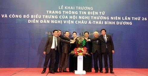  Parlamentspräsidentin Nguyen Thi Kim Ngan nimmt an Einweihung des Internetportals von APPF-26 teil - ảnh 1