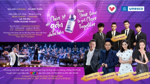 Konzert zur Unterstützung für COVID-19-Impfstoff-Fonds - ảnh 1