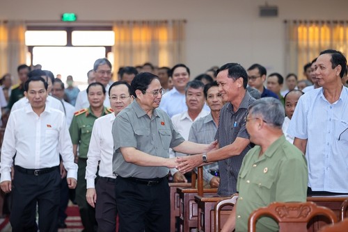 Premierminister Pham Minh Chinh trifft Wähler in Can Tho - ảnh 1