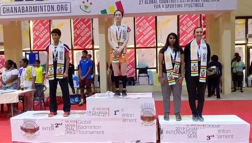 Deportista vietnamita triunfa en Torneo Internacional de Bádminton en Ghana - ảnh 1