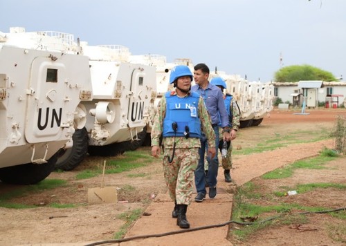 Primer equipo de ingenieros de Vietnam inspecciona in situ en Abyei - ảnh 1