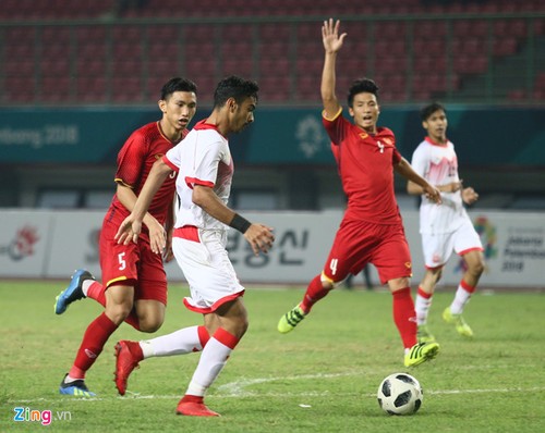 2018년ASIAD : 베트남 올림픽팀 Bahrain에 승리, 처음으로 준준결승전 진출 - ảnh 1