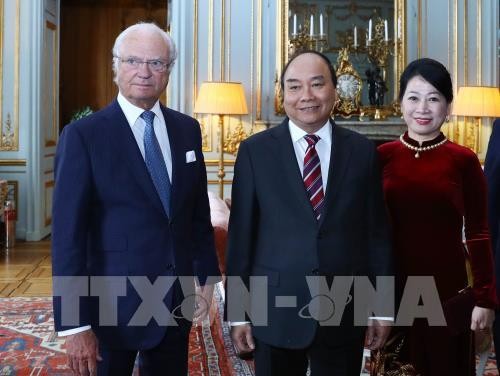 응우옌 쑤언 푹 정부총리, Carl XVI Gustav 스웨덴 국왕 회견 - ảnh 1