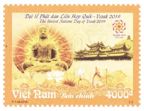 Publication d’un timbre en l’honneur du Vesak 2019 - ảnh 1