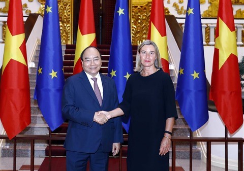 Nguyên Xuân Phuc reçoit Federica Mogherini  - ảnh 1