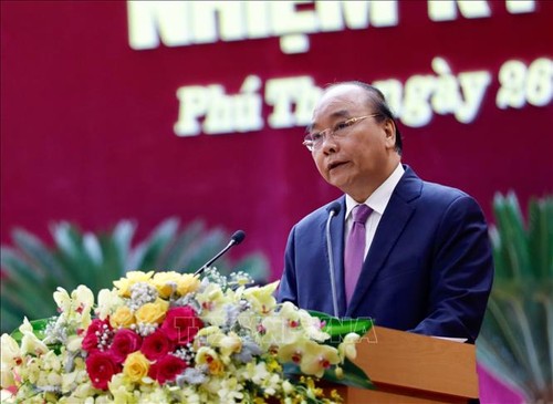 Nguyên Xuân Phuc au 19e Congrès de l’organisation du Parti pour la province de Phu Tho - ảnh 1