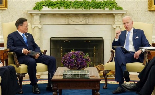 Joe Biden reçoit le président sud-coréen Moon Jae-in - ảnh 1