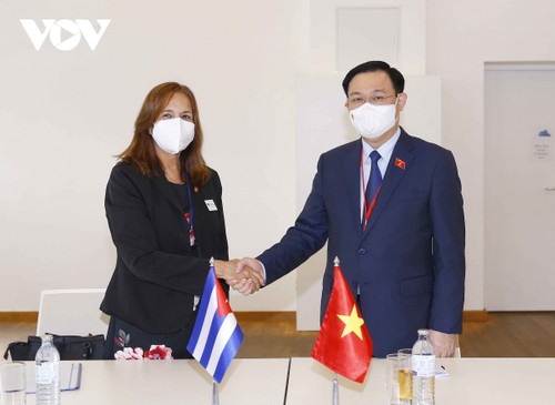 Vuong Dinh Huê rencontre des dirigeants parlementaires internationaux - ảnh 1