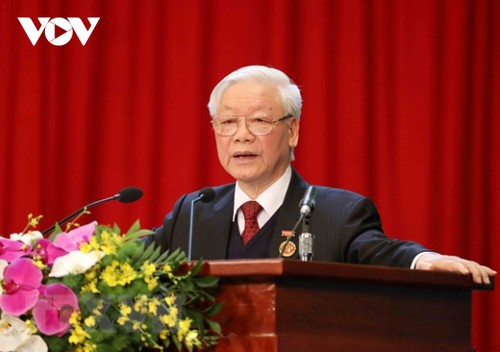 Nguyên Phu Trong célèbre la Journée de la grande union nationale dans le district de Hoài Duc - ảnh 1