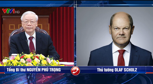 Entretien téléphonique entre Nguyên Phu Trong et Olaf Scholz - ảnh 1