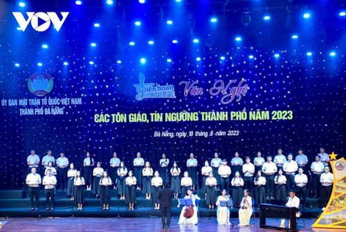 Festival artistique des communautés religieuses de Da Nang 2023 - ảnh 1