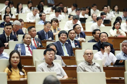 L’Assemblée nationale débat du modèle de cour populaire à trois niveaux - ảnh 1