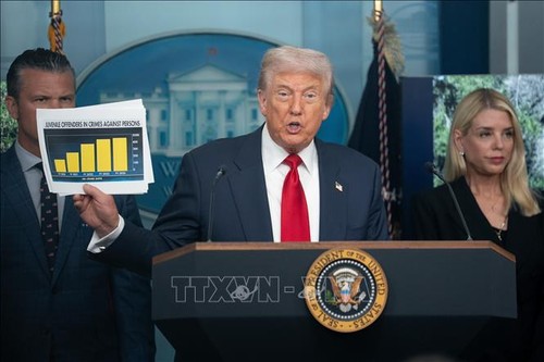 Donald Trump déclare l’état d’urgence contre la criminalité à Washington - ảnh 1