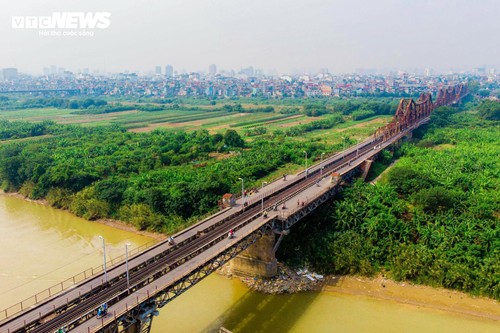 Ngắm từ trên cao những cây cầu ở Hà Nội bắc qua sông Hồng - ảnh 3