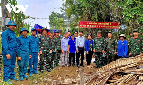 Bộ đội giúp dân xây dựng nhà ở tại Sóc Trăng - ảnh 11