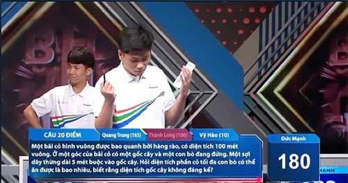 Cả 4 thí sinh chào thua câu đố Đường lên đỉnh Olympia, cách giải dễ hơn ăn kẹo. - ảnh 1