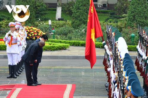 Toàn cảnh lễ đón Tổng thống Burundi và Phu nhân thăm chính thức Việt Nam - ảnh 5