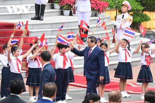 Lễ đón Thủ tướng Thái Lan Paetongtarn Shinawatra thăm chính thức Việt Nam - ảnh 2