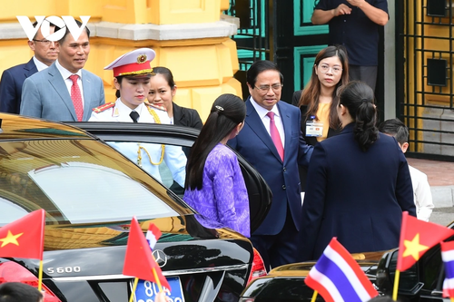 Lễ đón Thủ tướng Thái Lan Paetongtarn Shinawatra thăm chính thức Việt Nam - ảnh 5