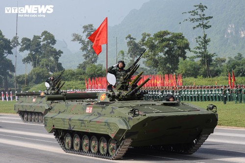 Mãn nhãn dàn xe tăng, tên lửa, UAV hợp luyện diễu binh 2/9 - ảnh 5