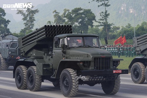 Mãn nhãn dàn xe tăng, tên lửa, UAV hợp luyện diễu binh 2/9 - ảnh 7