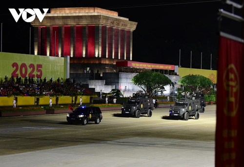 Hùng tráng tổng hợp luyện diễu binh, diễu hành A80 trên Quảng trường Ba Đình - ảnh 11