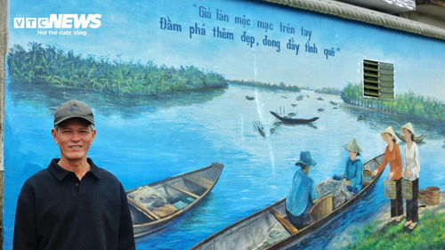 Làng du lịch nổi tiếng Huế gửi thông điệp bảo vệ môi trường vào tranh bích hoạ - ảnh 5