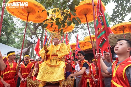 Độc đáo nghi lễ rước 'vua, chúa sống' tại lễ hội Đền Sái - ảnh 1