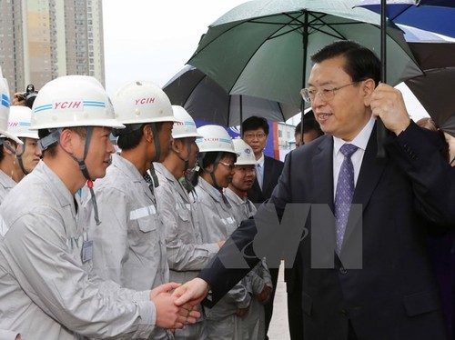 Aktivitas Ketua Komite Tetap Kongres Rakyat Nasional Tiongkok, Zhang Dejiang  di VN - ảnh 1