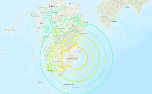 Japon: Séisme de magnitude 7,1 et tsunami dans la préfecture de Miyazaki - ảnh 1