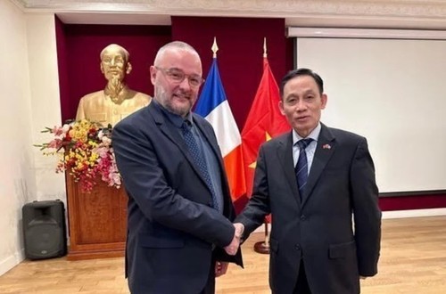 Rencontre entre Lê Hoài Trung et Dylan Boutiflat pour renforcer les relations Vietnam-France - ảnh 1