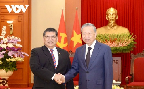 Tô Lâm rencontre le président de la Chambre des représentants de Malaisie   - ảnh 1