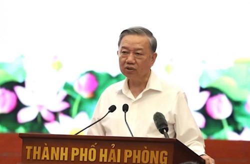 Tô Lâm travaille avec le comité du Parti de Hai Phong - ảnh 2