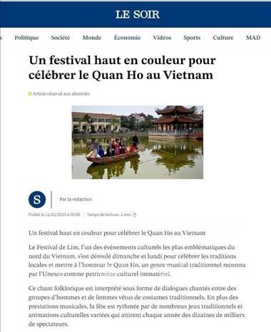 La Belgique découvre le festival Lim du Vietnam - ảnh 1