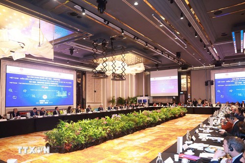 Tô Lâm assiste à une table ronde des entreprises Vietnam - Singapour  - ảnh 1